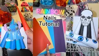 NAILS COMPILATION💘 paper nail designs + tutorial