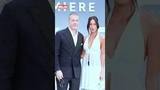 Brad Pitt, Ines de Ramon, and Lewis Hamilton at the premiere of the upcoming sports drama film &lsquo;F1&rsquo;