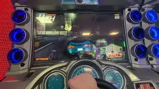 Me playing dead heat racing game in red rose bowling in Preston 