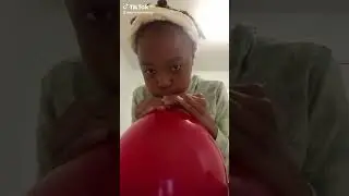 blowing up balloons like