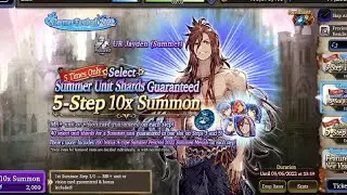 【FFBE WOTV】Pull/Gacha Jayden Summer Banner 5 Step