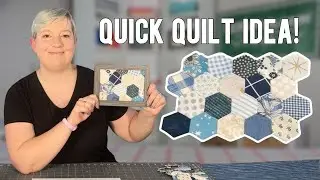 Framed Hexagon Quilt Tutorial with English Paper Piecing | Beginner Quilting Pattern