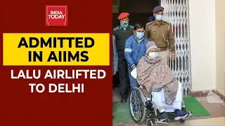 RJD Chief Lalu Prasad Yadav Airlifted To AIIMS In Delhi Amid Health Scare