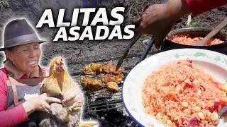COCINÉ ALITAS DE POLLO CRIOLLO en pleno PÁRAMO | Doña Empera