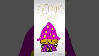Magic cat #ibispaintx #drawing #art #kidsart #adorable #cute #cat #catart #magic
