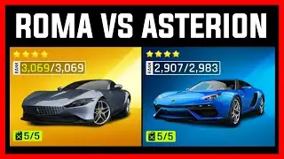 Asphalt 9 MAX Ferrari Roma VS MAX Lamborghini Asterion