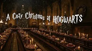 Christmas Day At Hogwarts: Fireplace, Food, Magic Snow, Candles & A Warmth Melody