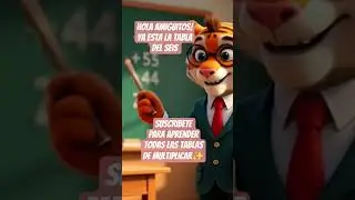 #tabladel6 #tablasdemultiplicar #matematicas #aprendecantando #short #educacioninfantil
