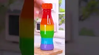 Amazing Miniature Rainbow Jelly 🍮🌈💫 Miniature KITKAT Cake Decorating with RAINBOW #Yumupminiature