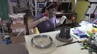 Attaching the Steel Brace to the Tungsten Cathode