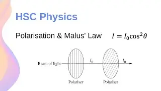Поляризация света и закон Малюса с расчётами! // HSC Physics
