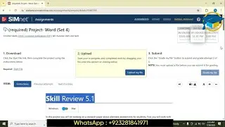 Word 2021 Skills Approach - Ch 5 Skill Review 5.1|SIMnet Assignment | Ch 5 Skill Review 5.1