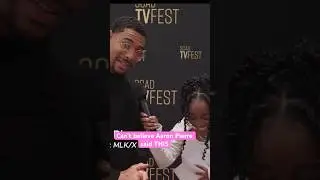 Aaron Pierre GAGGED me on camera last year 😂 #aaronpierre #scadtvfest #interview