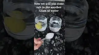 Why lemon Floats in Salt Water।। Science experiments salt water and lemon।।#Short।।#Shorts