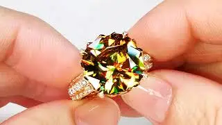 Sphene Ring at 10.52ct by Kat Florence KF07413