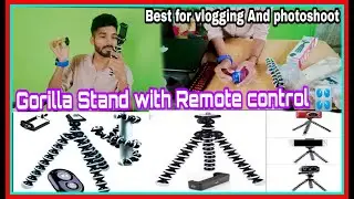 Tygot Gorilla Tripod with Mount & Remote | Flexible Stand for DSLR & Action Cameras |Sanrise