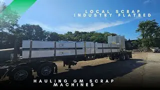 2 Flatbed Run's On a Hot Michigan Day | Hauling Scrap GM Machinery | Local Scrap Flatbed