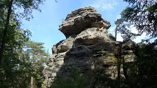 Tafelberge bei Gohrisch (Papststein Elbsandsteingebirge)