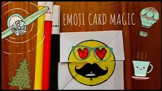 EMOJI PAPER MAGIC CARD⚪ DIY FACE CHANGER TUTORIAL⚪ CALIBRE ACE⚪