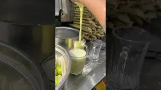 Freshly squeezed sugarcane mint juice cool and energizing #fresh #refreshing #juice #fyp
