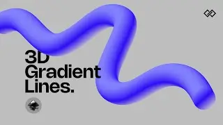 3D gradient lines using inkscape | Liquid fluid lines in inkscape.