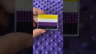 Nonbinary Pride! 💛🤍💜🖤 #prideflag #crossstitch #nonbinary #pride #pridemonth #pride2023
