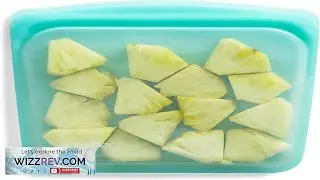 Stasher Premium Silicone Reusable Food Storage Sandwich Bag Aqua Microwave Sous Review