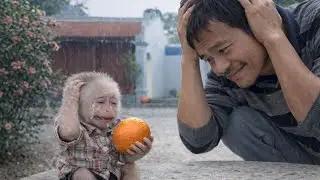 Dad Feels Helpless Seeing Little Monkey Baba Cry in the Rain Holding an Orange. What&rsquo;s happening?