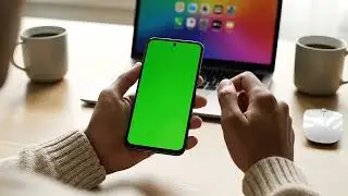 Smartphone Green Screen Hand Mockup | App & Video Overlay