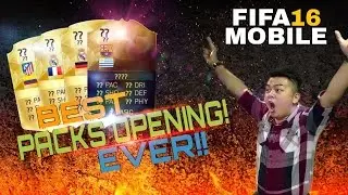FIFA 16 MOBILE IOS / ANDROID BEST PACK OPENING EVER!!