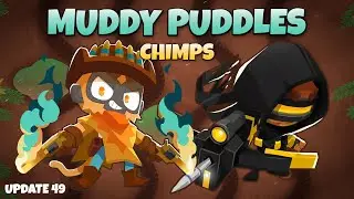 The Blazing Sun vs. Crossbow Master | Muddy Puddles CHIMPS Black Border Guide (BTD6)