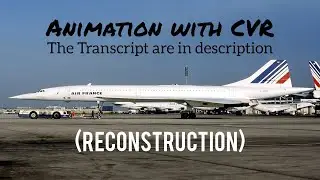 Air France Flight 4590 Crash || Animation with CVR. (Subtitles/CC On)