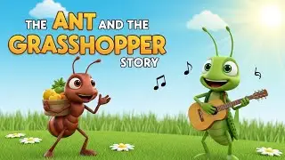 Ant and Grasshopper Story 🐜🦗 | Moral Story for Kids | Kids Story School