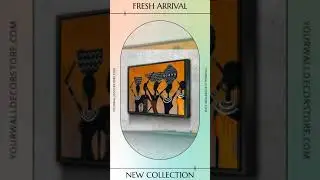 African Wall Art | African Canvas Art | Canvas Wall Art | African Women w/ Water Pot