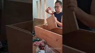 DIY lemari buku anak bahan plywood dan HPL #woodworking #diy #bengkelkayu #pemula #tukangkayu
