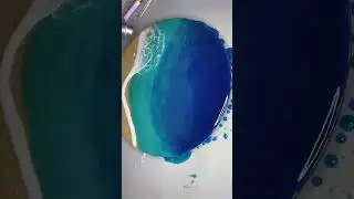 Making an epoxy ocean clock! #resinart #epoxyresin #resinocean