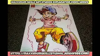 Super cool in dope illustration of a graffiti character