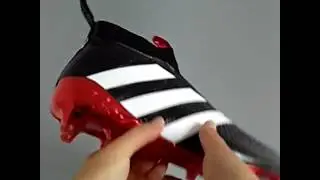 Adidas purecontrol soccer shoes black and red