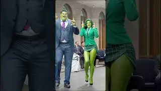 Funny AI Hulk family #shorts #dance #funny #marvel #ai #aiart #superhero #hulk