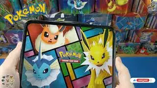 Pok&eacute;mon Eevee Treasure Chest Tin - Lunch Box & Booster Pack Opening - Trading Card Game