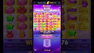 SUGAR RUSH MAX WIN 5000X. stake us max win #casino #gambling #maxwin #sugarrush #slots