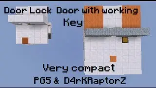 Door Lock - Door with working Key very compact Minecraft 1.6.2 -D4rKRaptorZ & PG5-