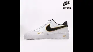 DNike Air Force 1 '07 LV8 'Metallic Swoosh Pack - White Metallic Gold' DA8481-100