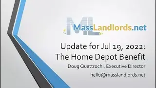 MassLandlords Business Update - The Home Depot Benefit