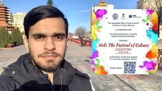 Holi Celebration In Moscow 🇷🇺🤩 Big Event 😊
