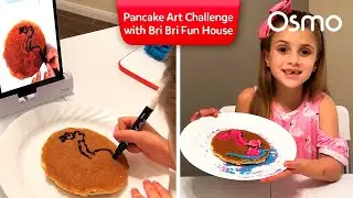 Osmo Masterpiece Pancake Art Challenge with Bri Bri Fun House - Flamingo Friday!