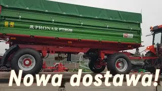 Rozładunek przyczepy PRONAR PT608 ROLMECH