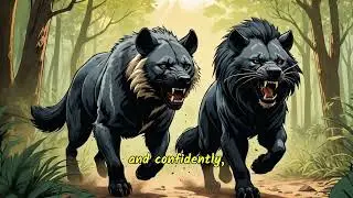 The Story of a Clash Between the Mighty Lion and the Ferocious Black Hyena. &rlm;#wildlife #battle #lion