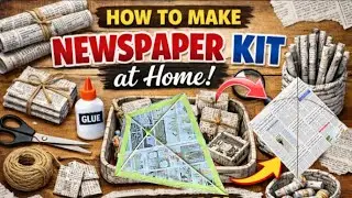 How to make newspaper kite at home 🏡 🪁