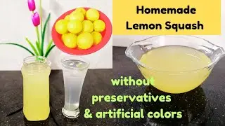 Easy & Tasty Drink For This Summer | Quick Lemon Juice For Guest | Lemon Squash | Lemon Syrup |